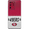 NFL San Francisco 49ers White Striped Galaxy S20 Ultra 5G Skin